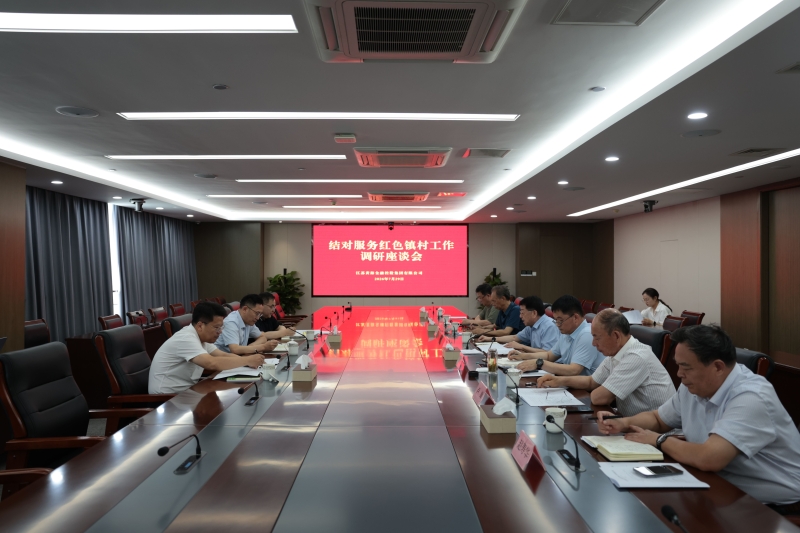 集团召开结对服务红色镇村工作调研座谈会